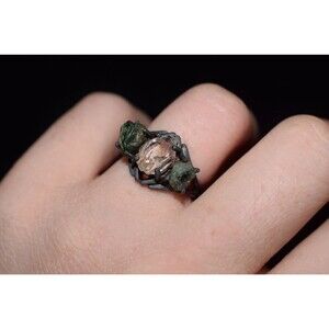 Rough Emerald Ring Size 5 6 7 8 9 10 11 12